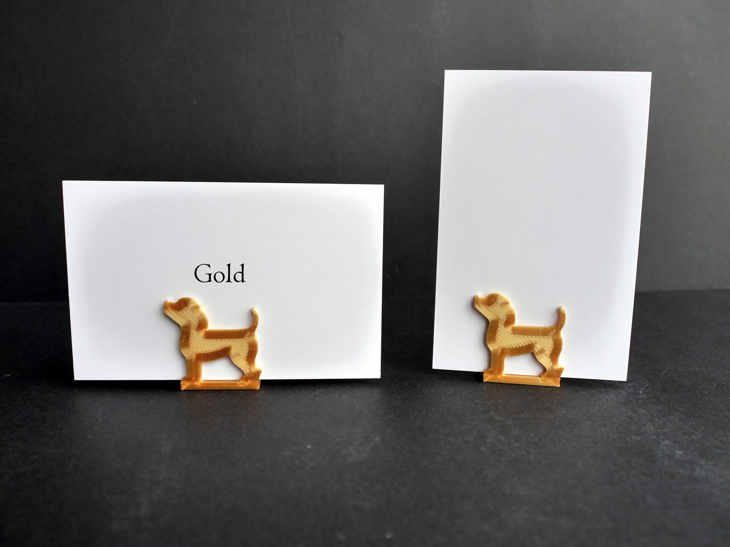 Beagle Dog Shaped Wedding Name Card Display Stands