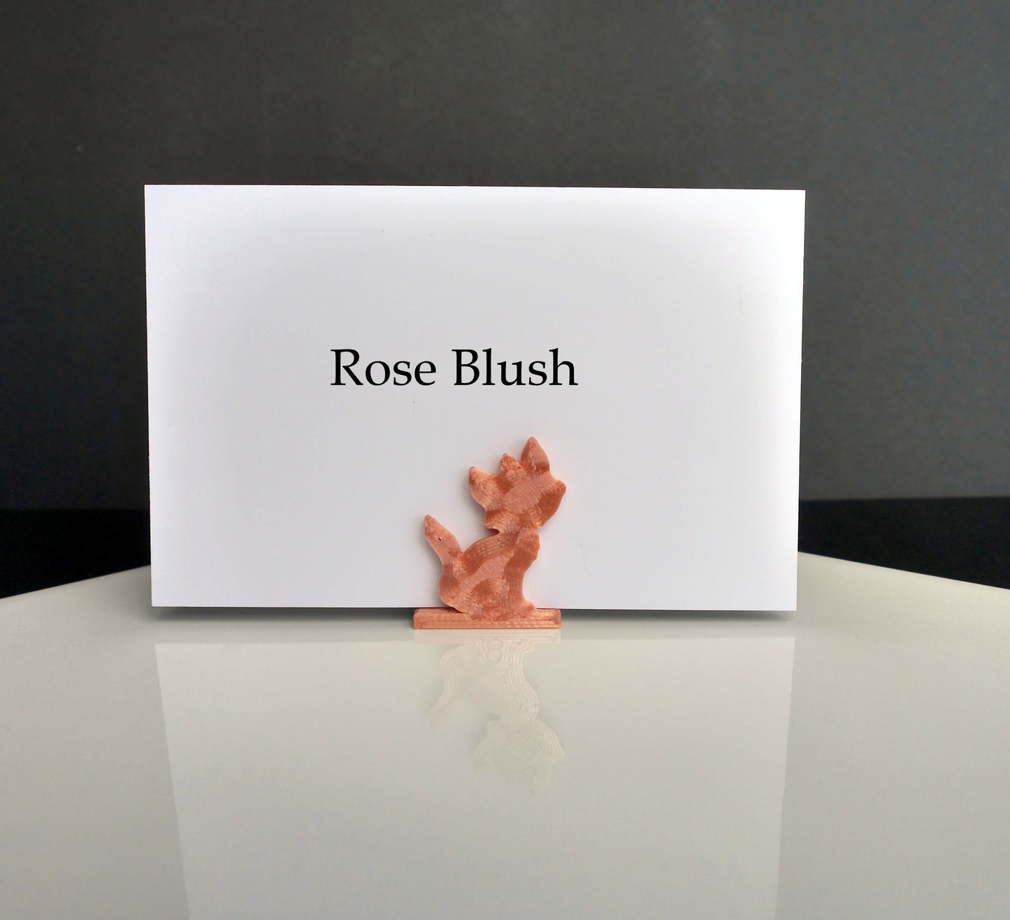 Black Fluffy Pussy Cat Shaped Wedding Party Name Display Stands