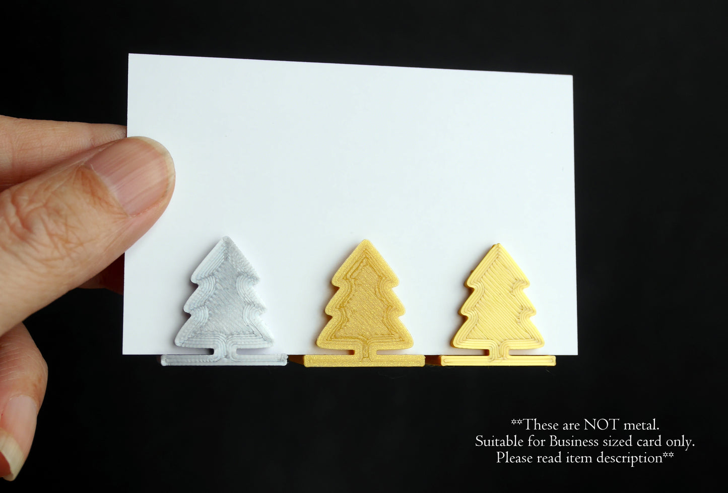 Christmas Tree Shaped Festive Christmas Theme Card Holders