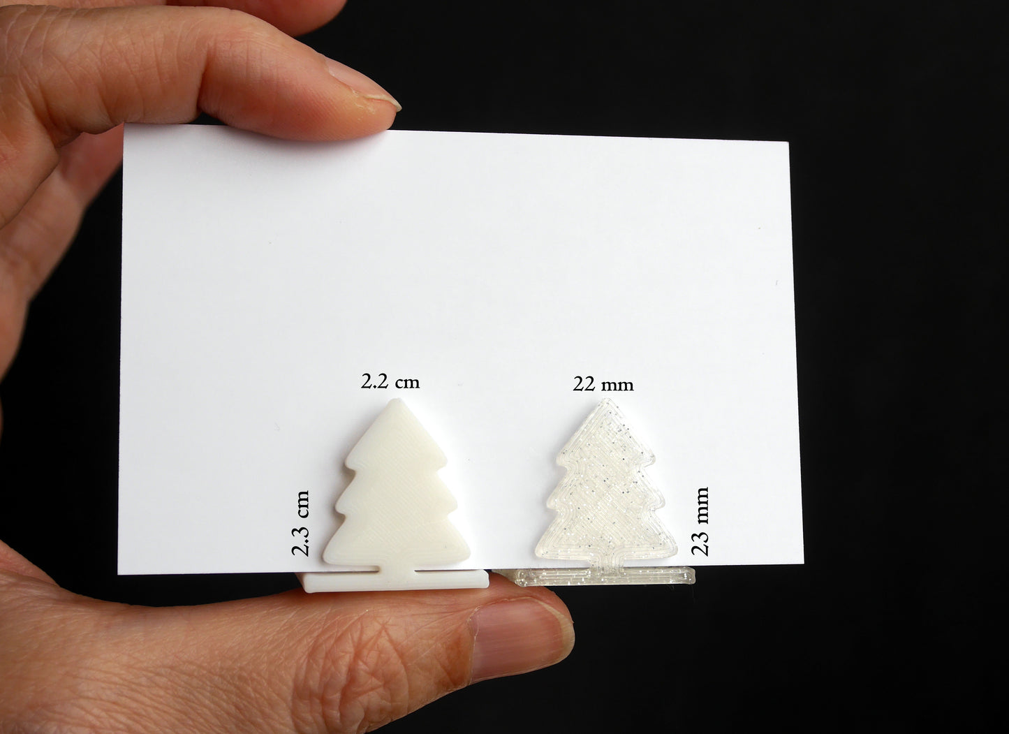 Christmas Tree Shaped Festive Christmas Theme Card Holders