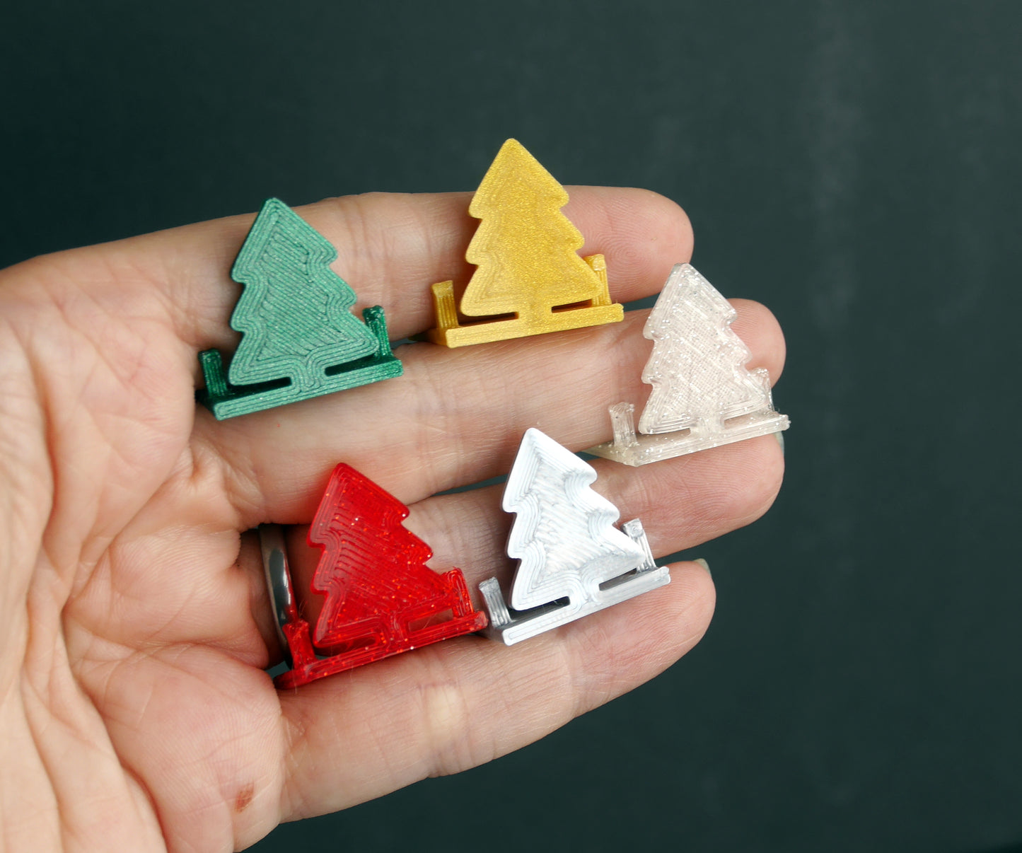 Christmas Tree Shaped Festive Christmas Theme Card Holders