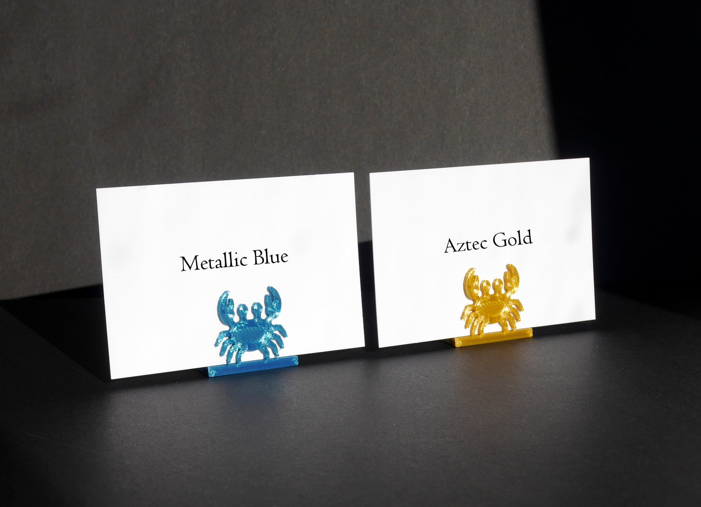 Beach Themed Crustacean Crab Shaped Name Display Card Stands