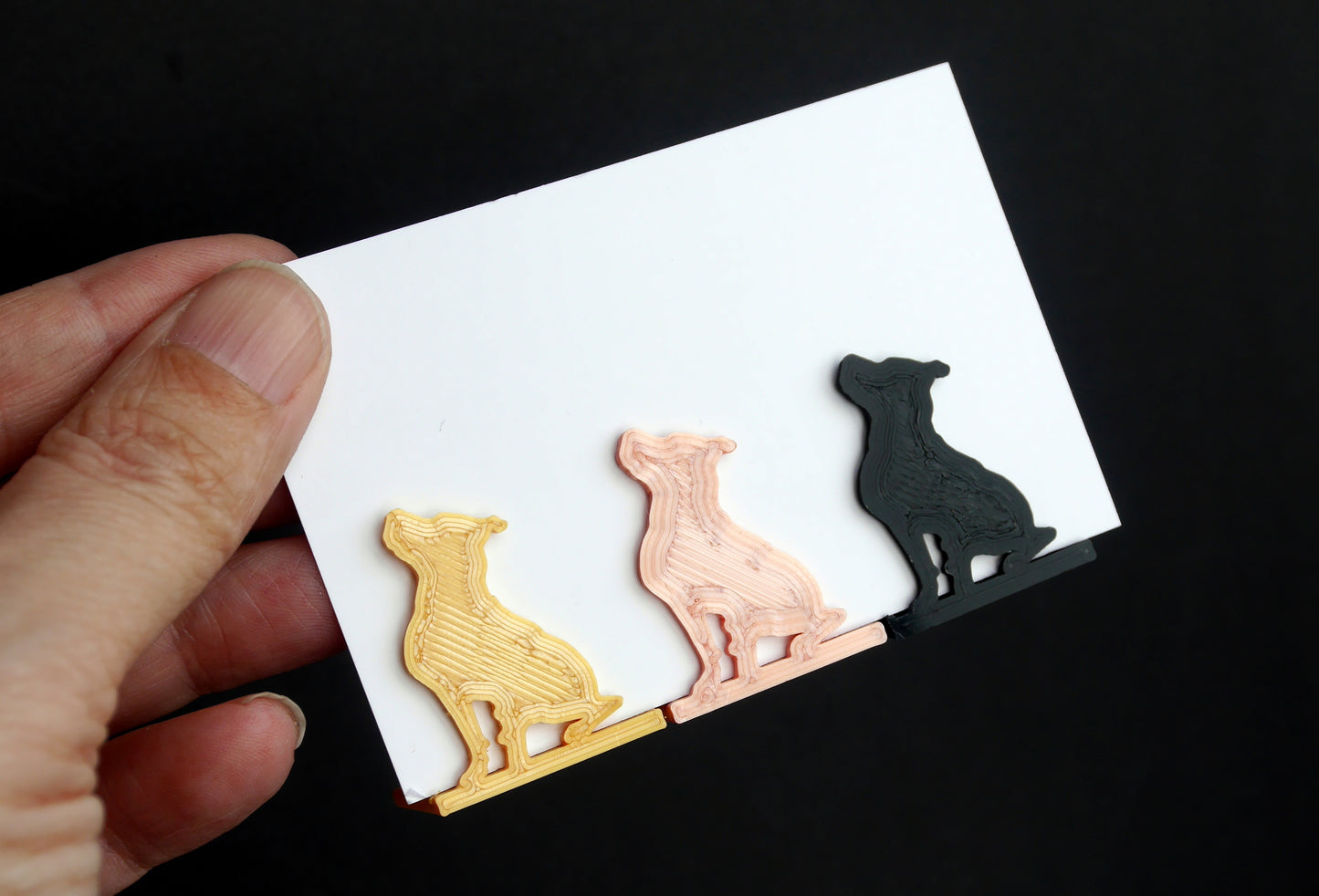 Pitbull Terrier Shaped Wedding Name Stands