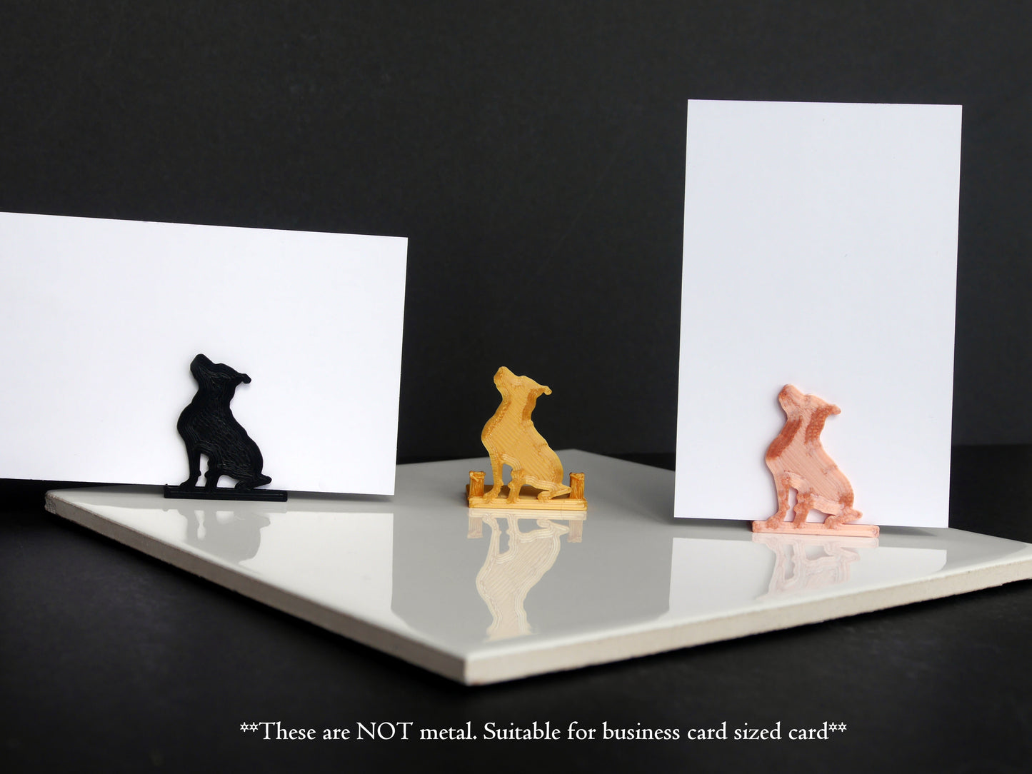 Pitbull Terrier Shaped Wedding Name Stands