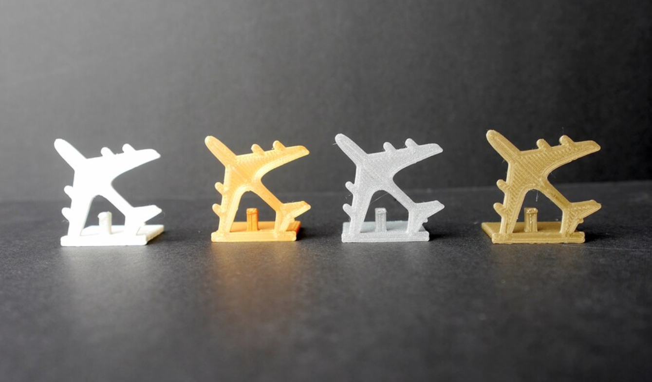 Aviation Airplane Shaped Wedding Name Card Stands