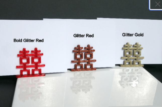 Chinese Circular Double Happiness Place Card Holders