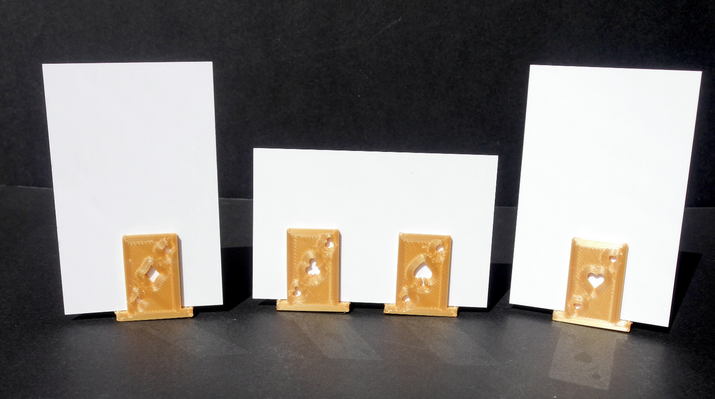 Deck of Cards Playing Card Shaped Wedding Name Holders