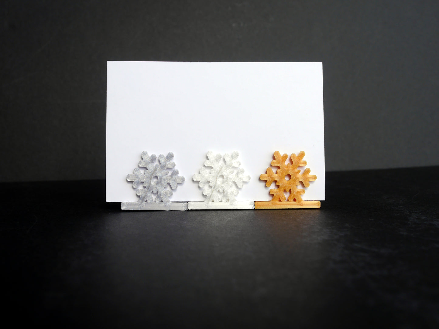Christmas Snowflake Shaped Name Card Place Holders