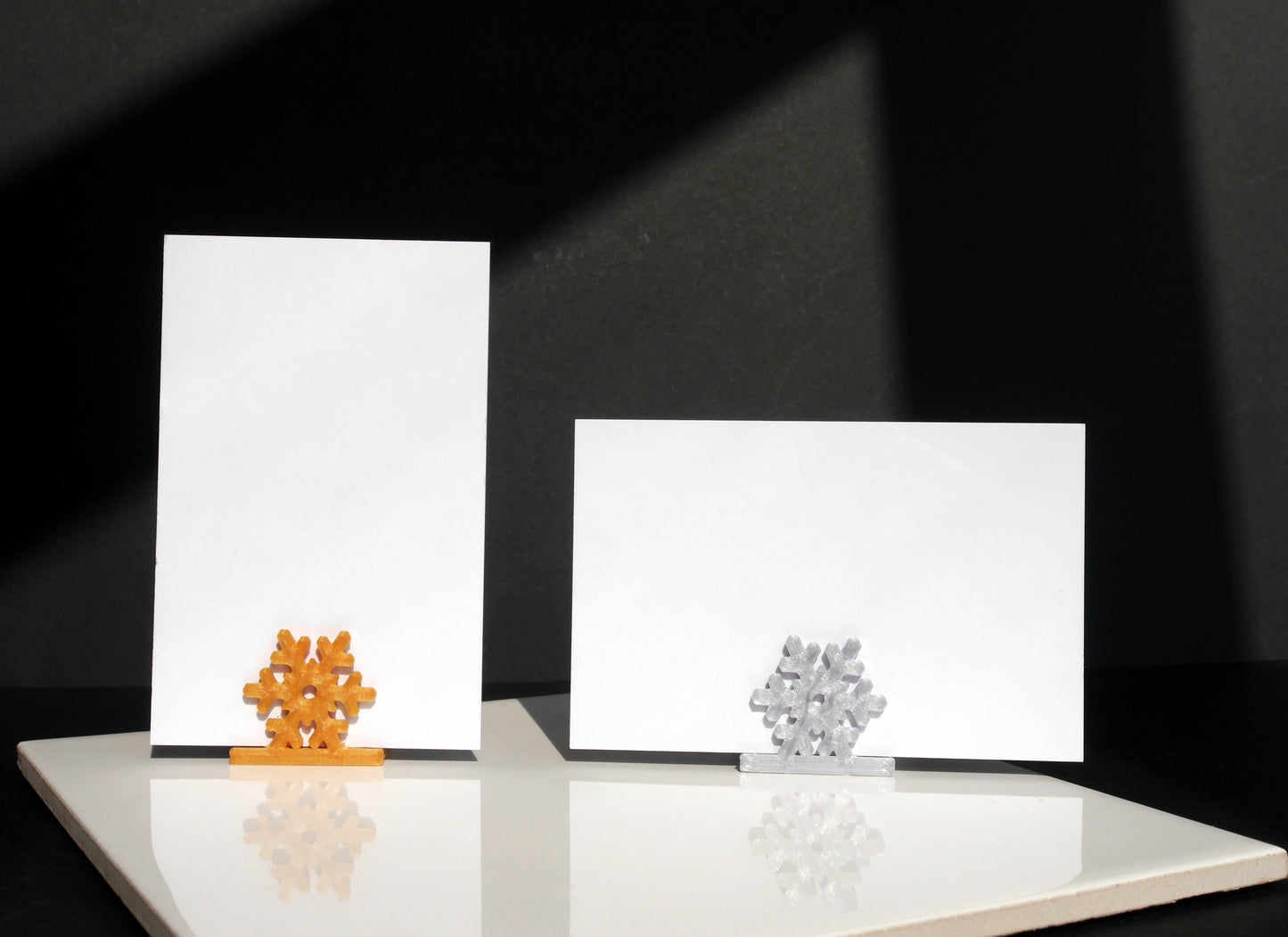 Christmas Snowflake Shaped Name Card Place Holders