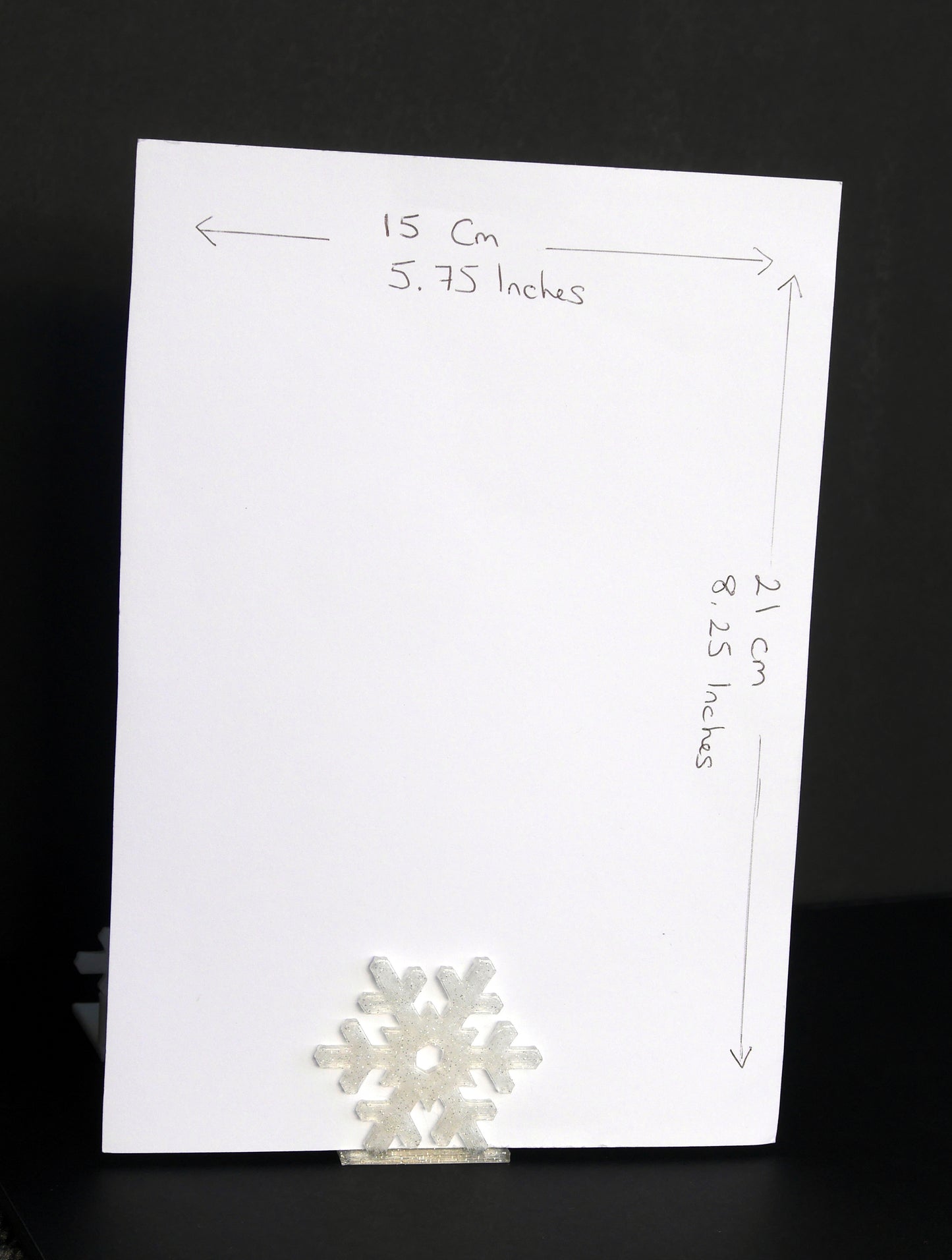 Large Christmas Snowflake Shaped Name Card Place Holders