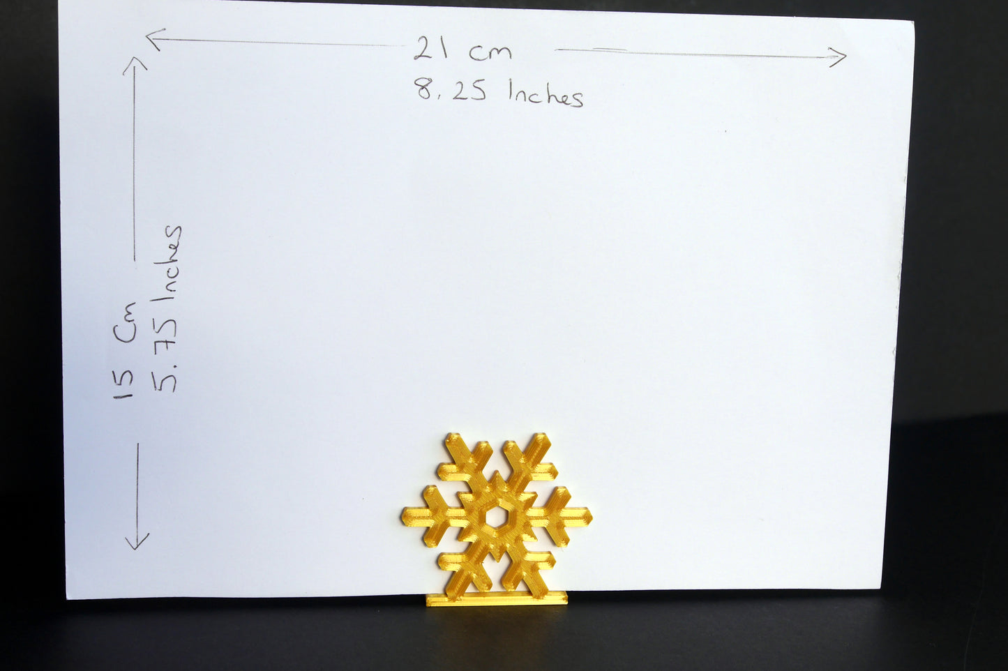 Large Christmas Snowflake Shaped Name Card Place Holders