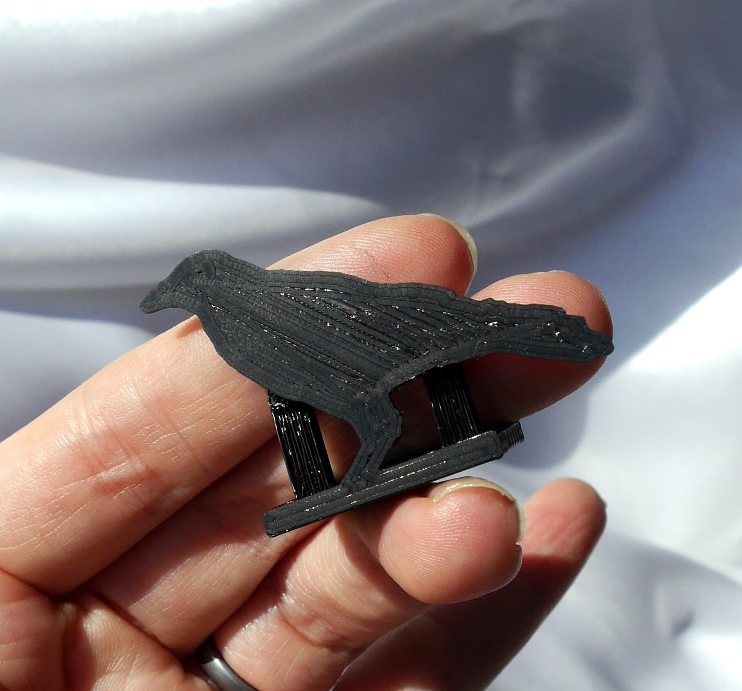 Gothic Black Raven Shaped Name Escort Card Holders