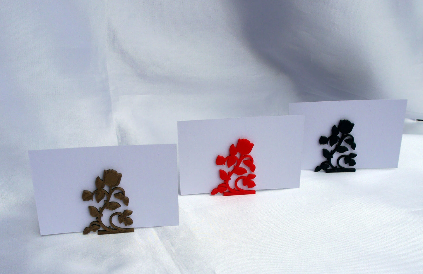 Rose Vine Style Wedding Name Card Stands