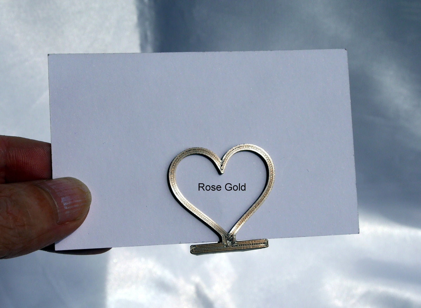 Heart Shaped Wedding Name Stands