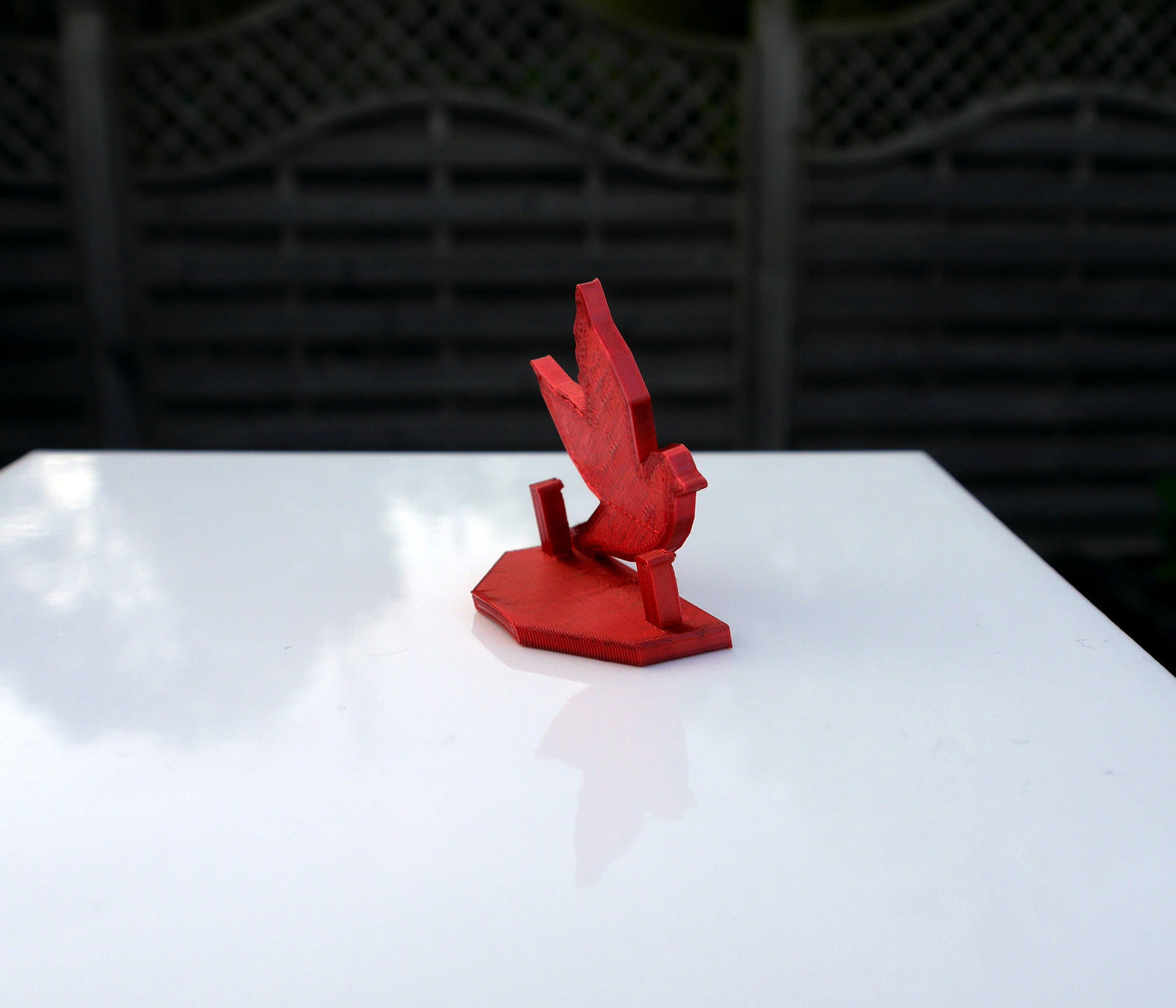 White Dove Shaped Name Card Stands