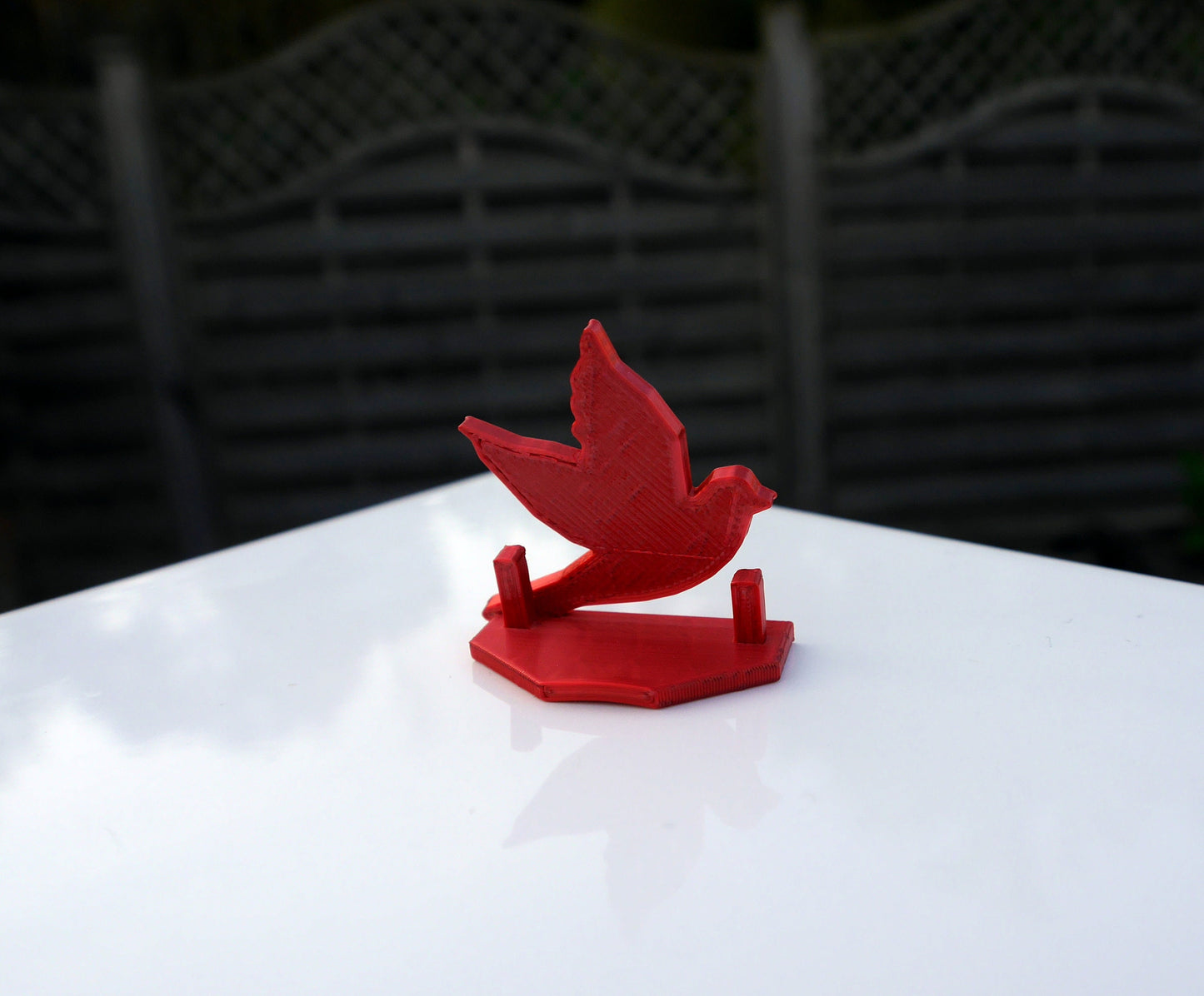 White Dove Shaped Name Card Stands