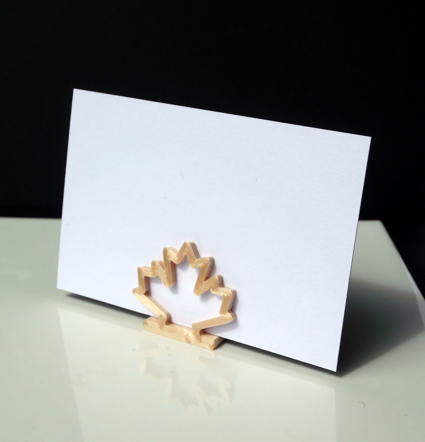 Canadian Maple Leaf Shapes Wedding Name Stands