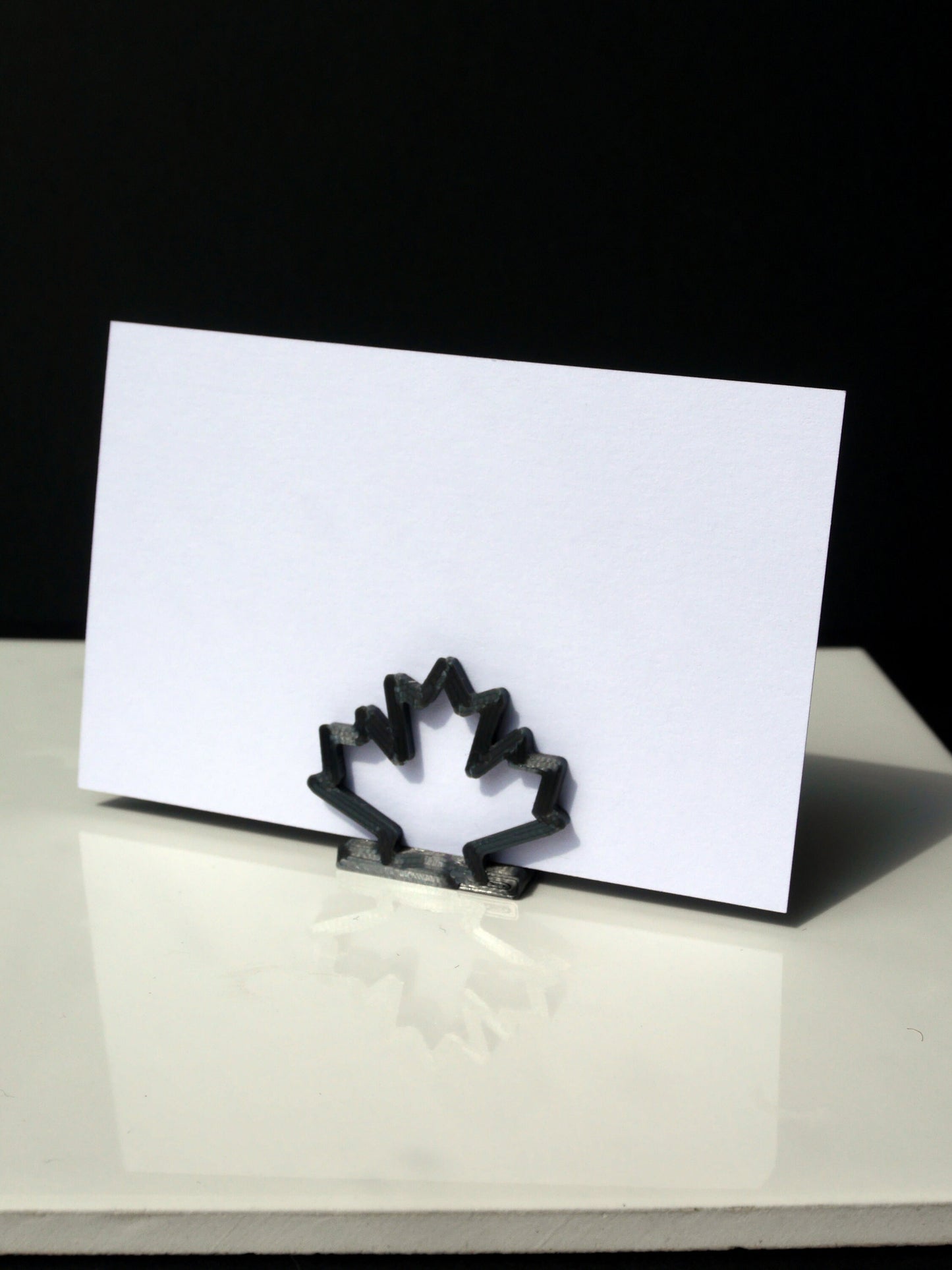 Canadian Maple Leaf Shapes Wedding Name Stands