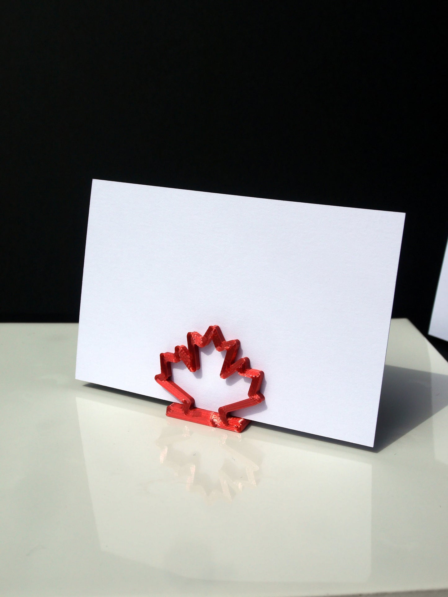 Canadian Maple Leaf Shapes Wedding Name Stands