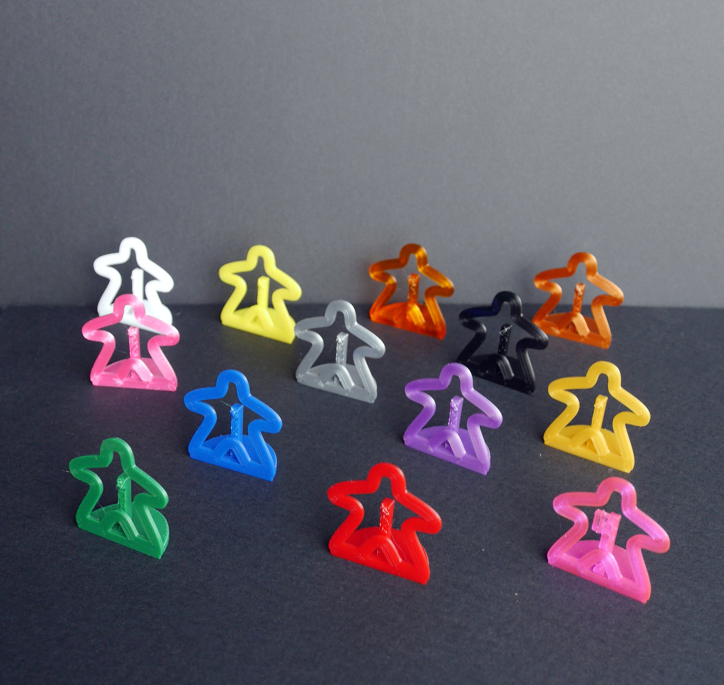 Board Game Theme Meeple Shaped Name Card Holders