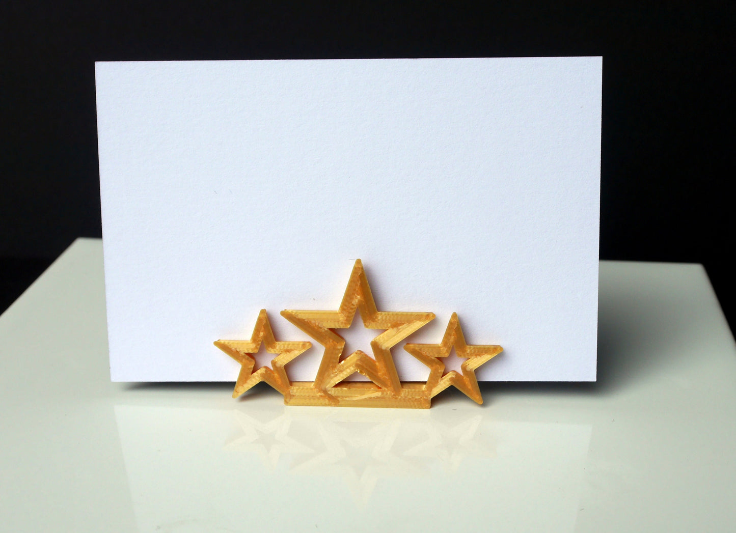 Gold Star Shaped Wedding Name Card Stands