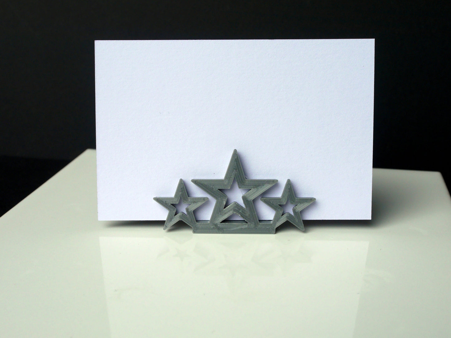 Gold Star Shaped Wedding Name Card Stands