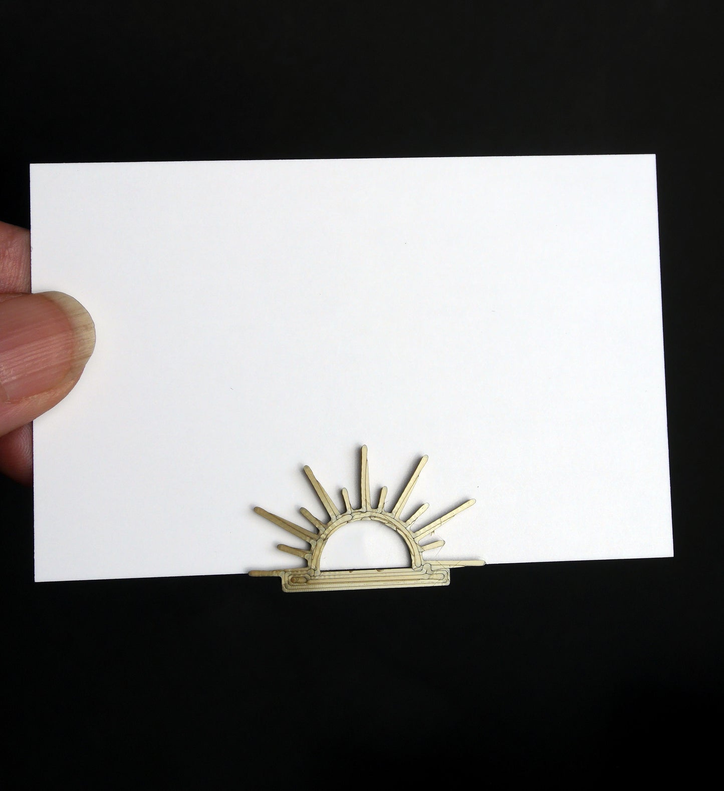 Retro Sunburst Shaped Wedding Name Stands