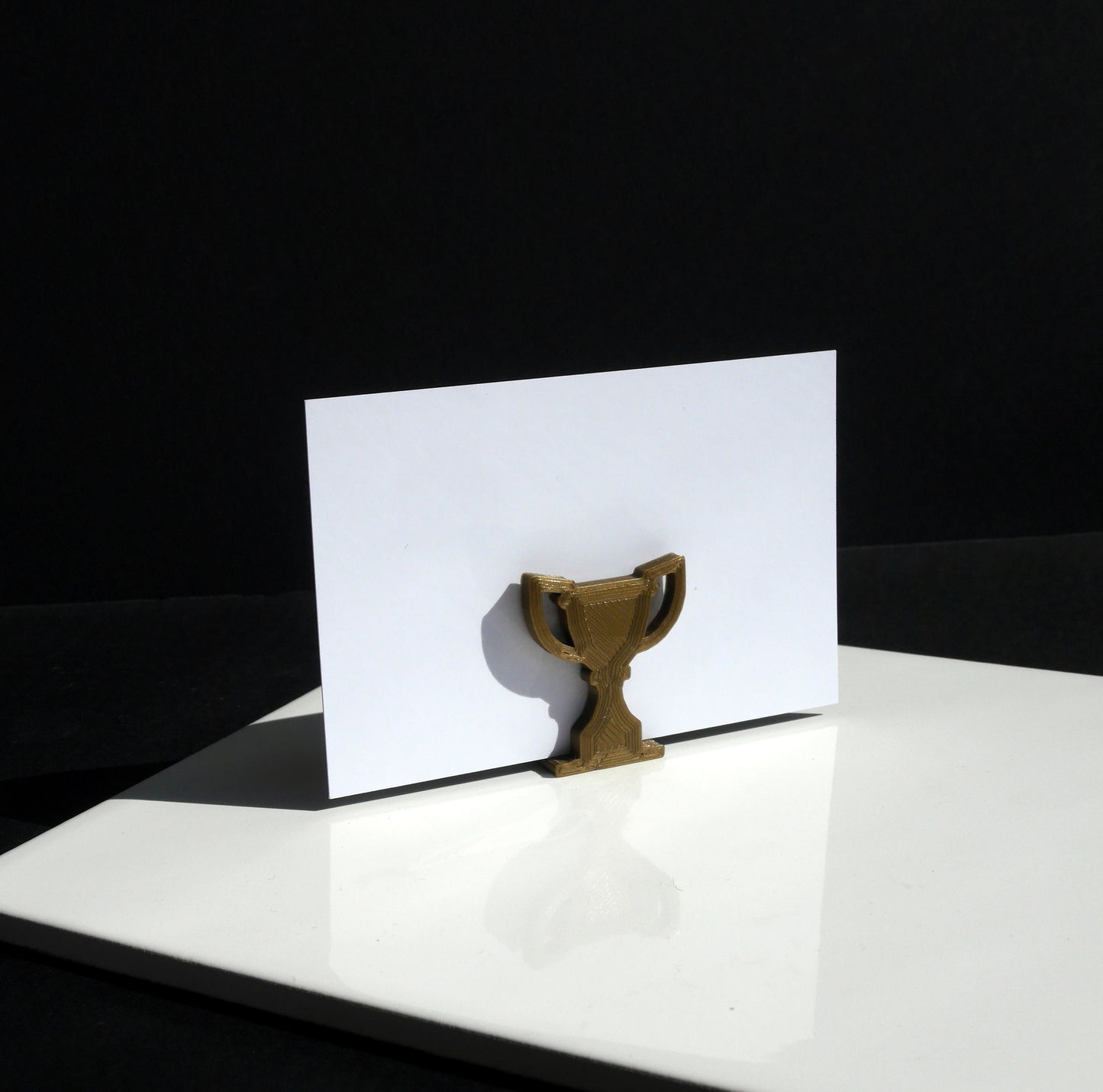 Winners Trophy Shaped Place Card Holders