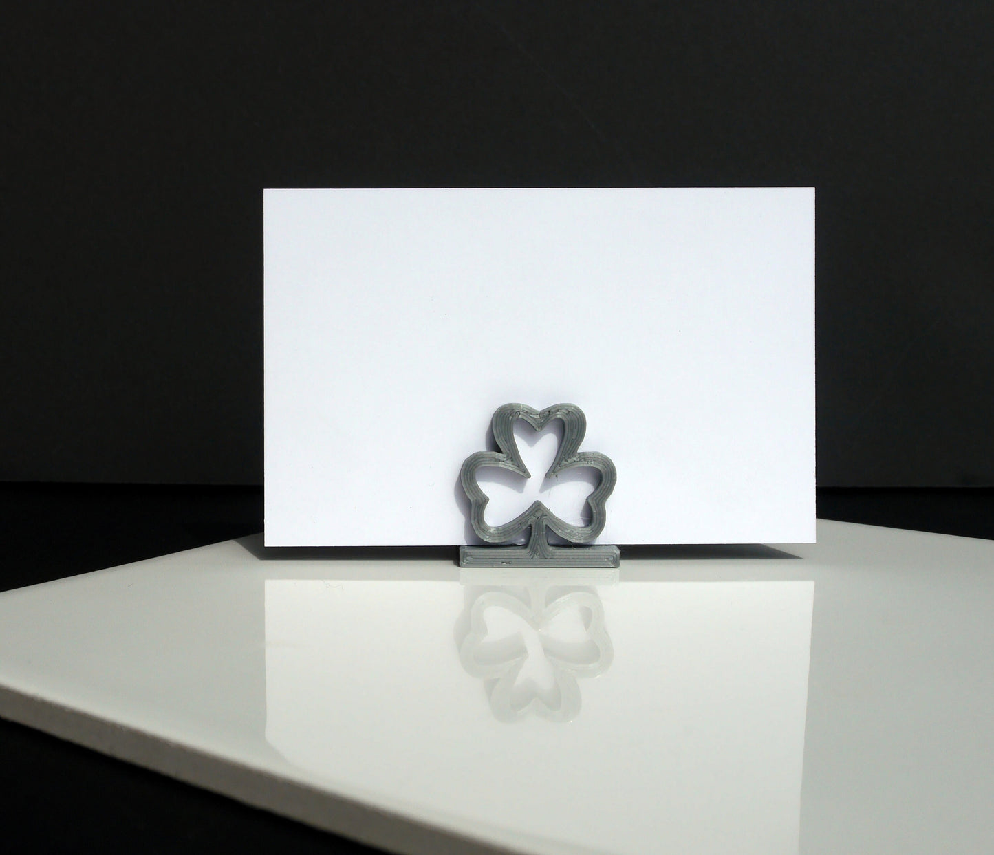 Shamrock Clover Shaped Place Card Holders