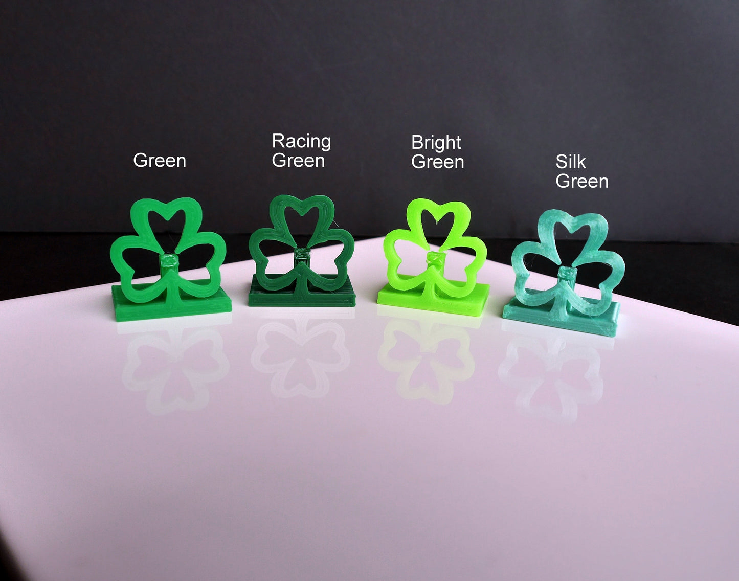 Shamrock Clover Shaped Place Card Holders