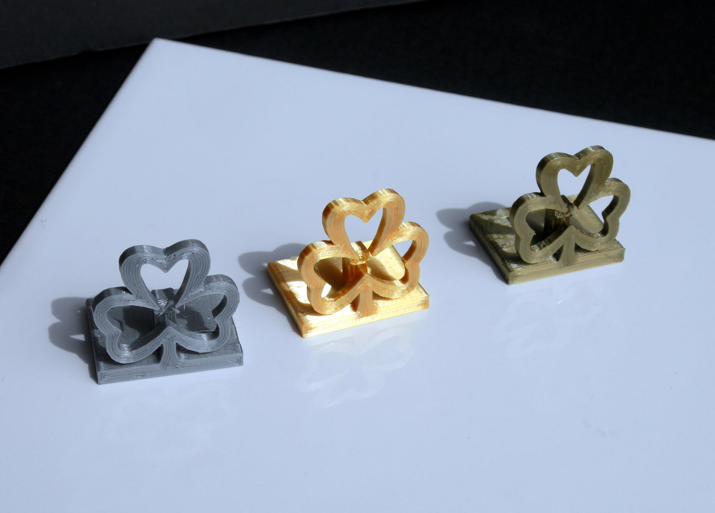 Shamrock Clover Shaped Place Card Holders