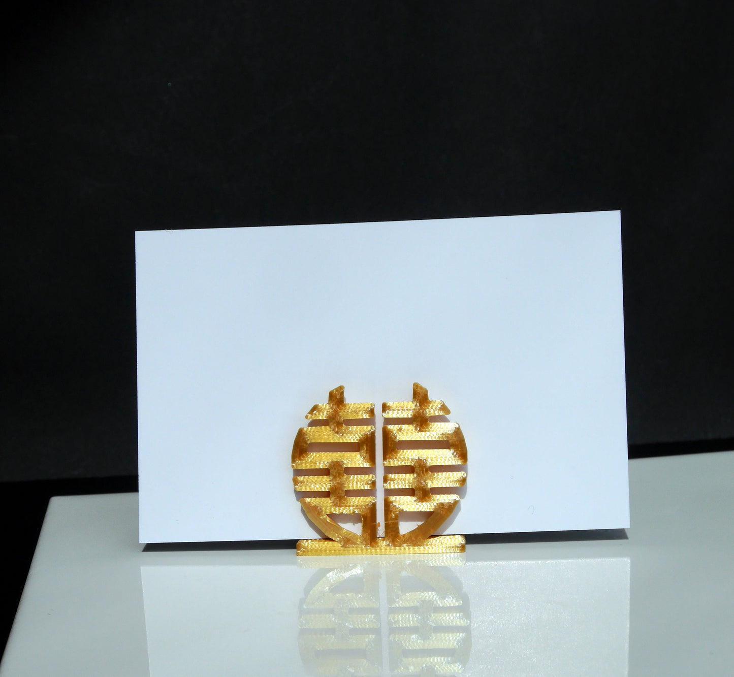 Chinese Circular Double Happiness Place Card Holders