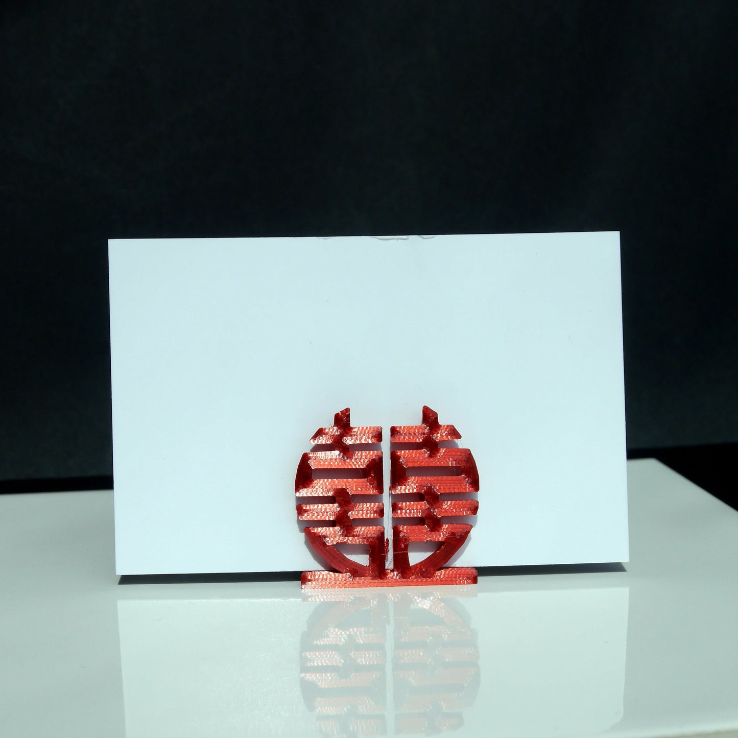 Chinese Circular Double Happiness Place Card Holders