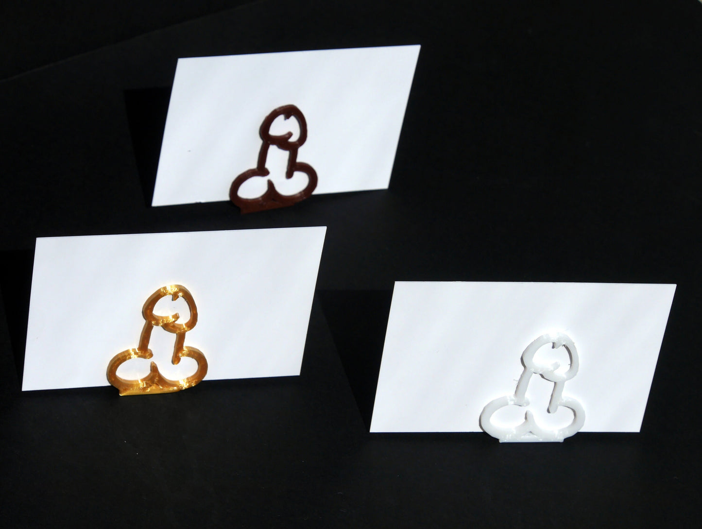Willy Shaped Party Name Card Holders