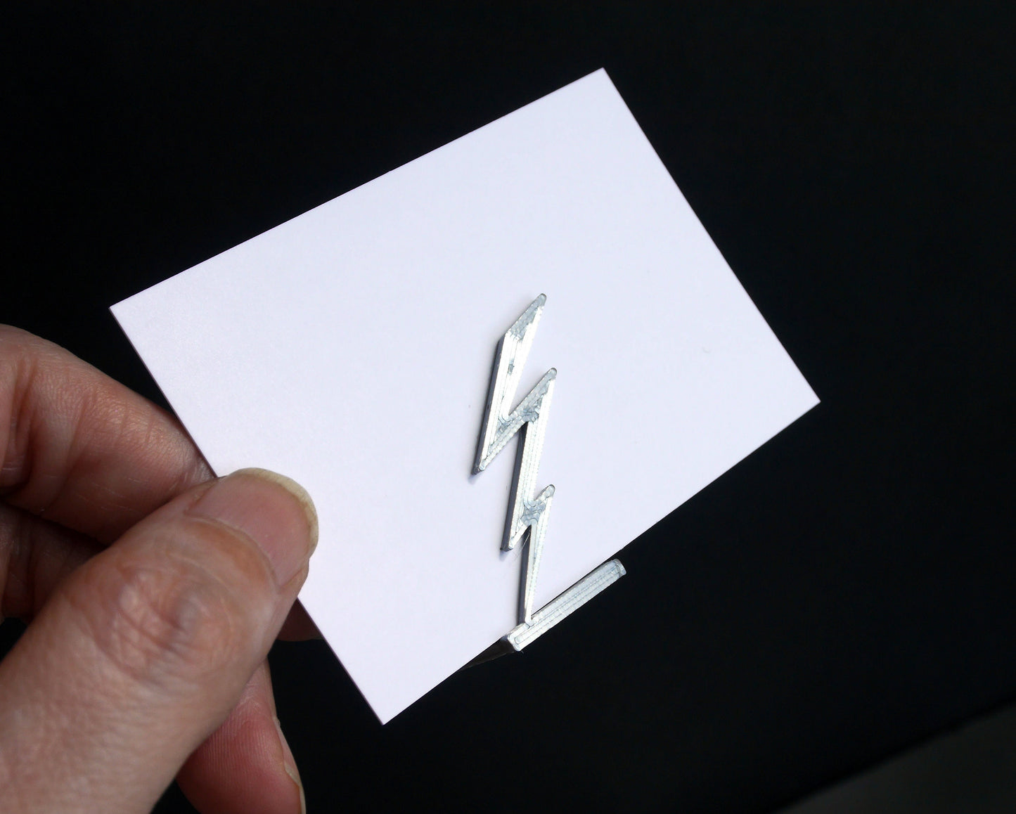 Forked Lightning Bolt Shaped Wedding Name Stands