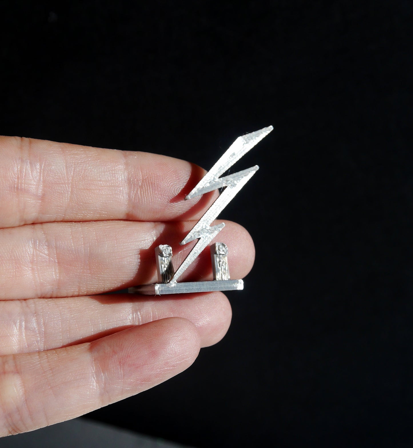 Forked Lightning Bolt Shaped Wedding Name Stands