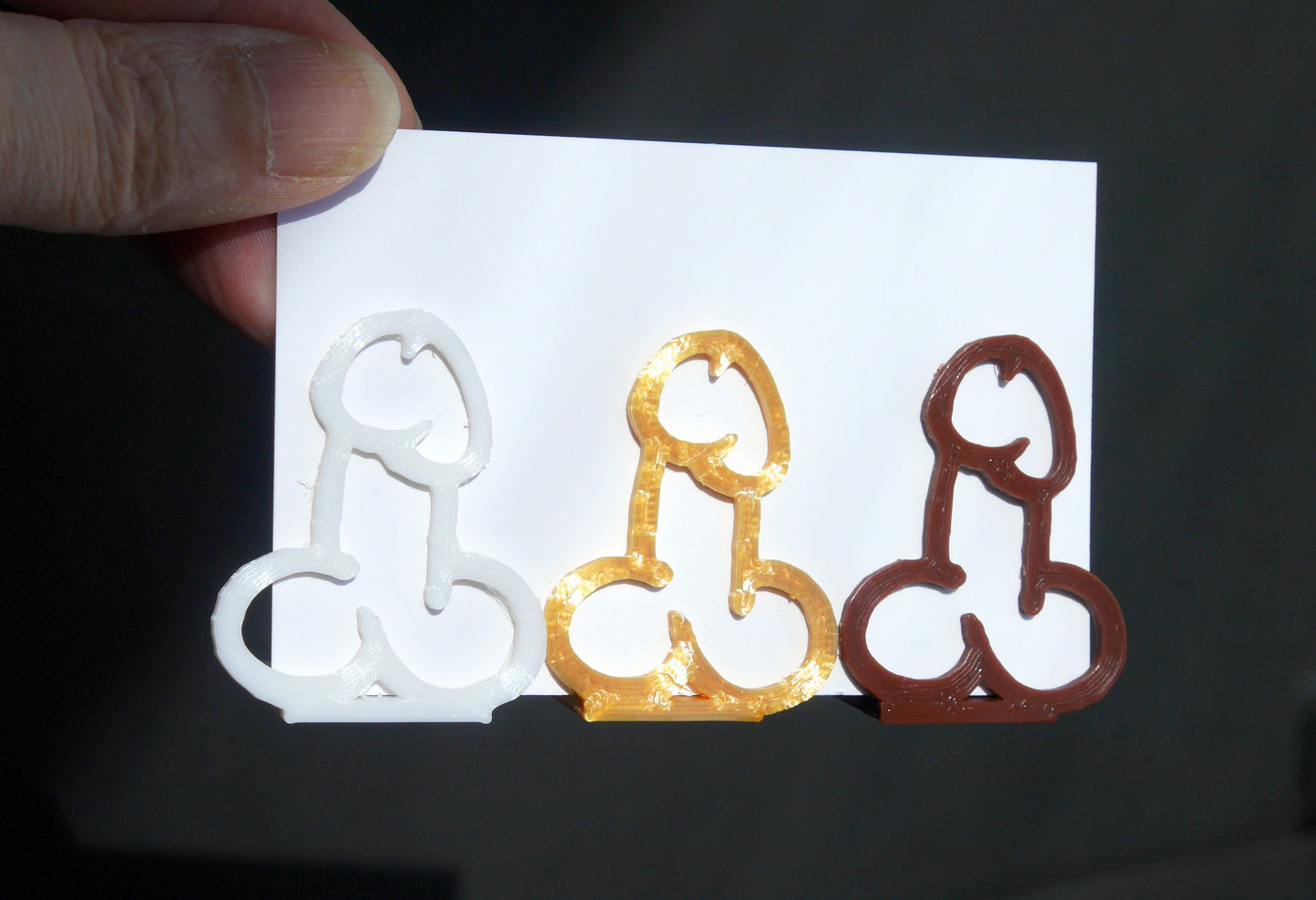 Willy Shaped Party Name Card Holders