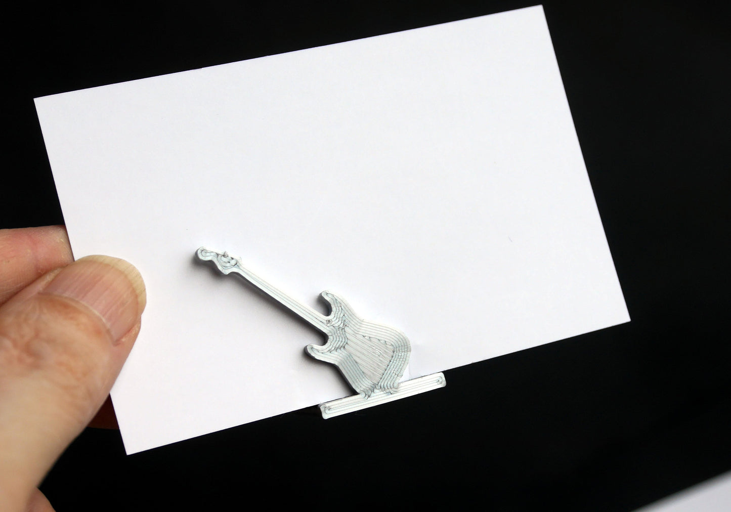 Electric Guitar Shaped Place Card Holders