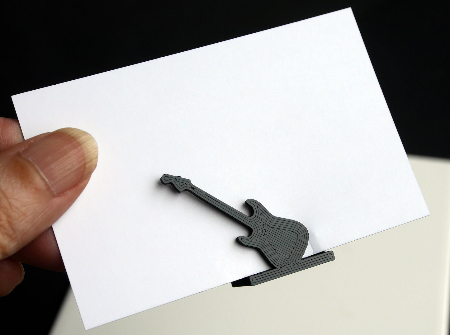 Electric Guitar Shaped Place Card Holders