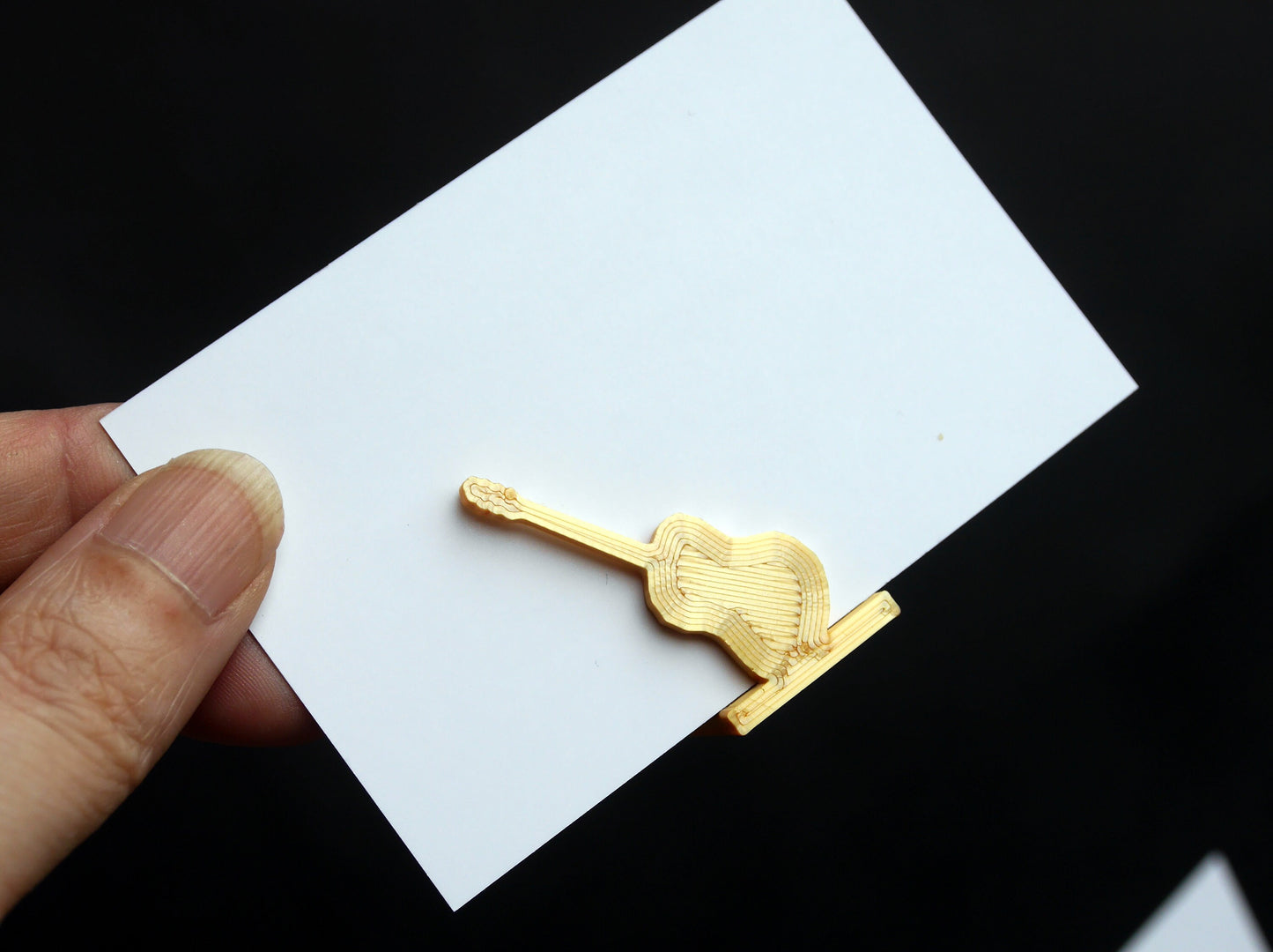 Acoustic Guitar Shaped Wedding Name Place Holders