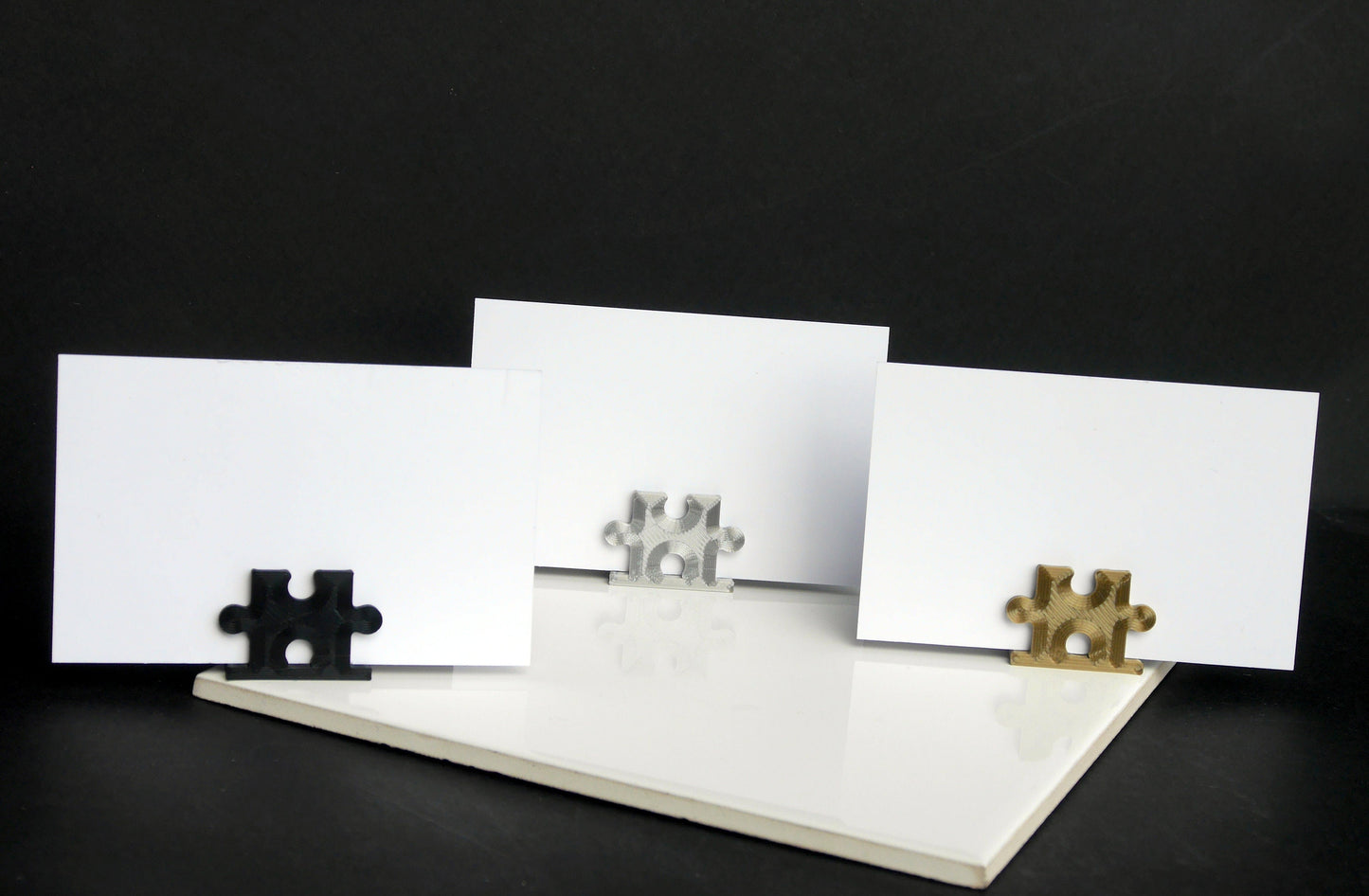 Jigsaw Puzzle Piece Shaped Name Card Stands