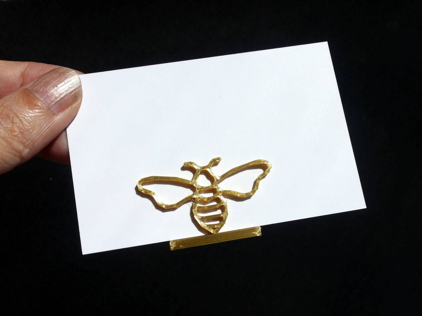 Honeybee Shaped Wedding Name Stands