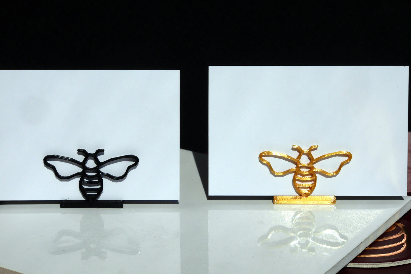 Honeybee Shaped Wedding Name Stands