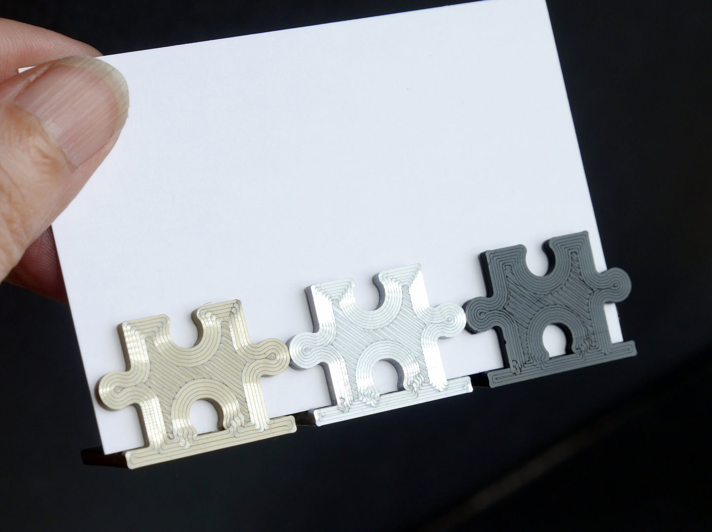 Jigsaw Puzzle Piece Shaped Name Card Stands