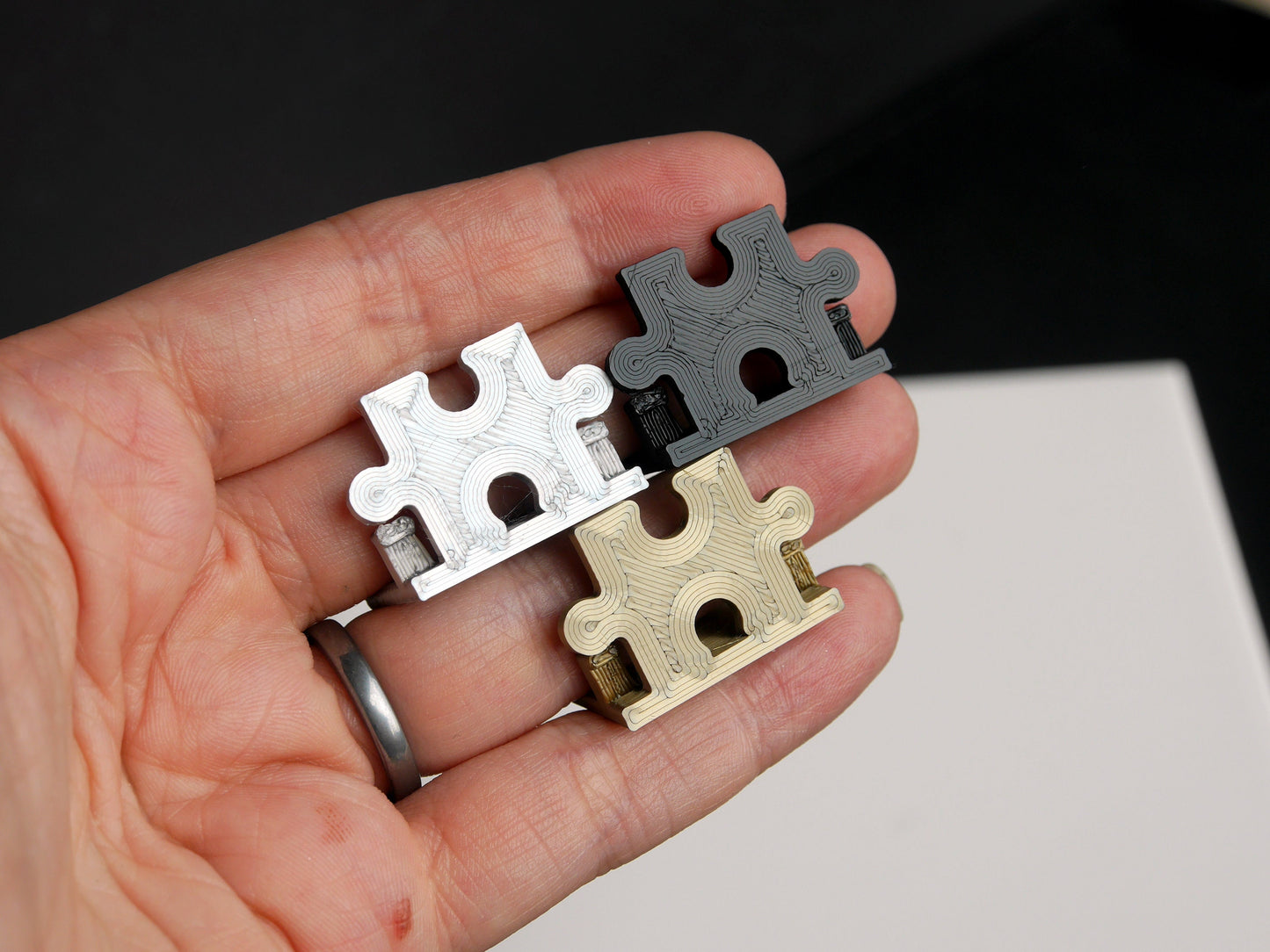 Jigsaw Puzzle Piece Shaped Name Card Stands