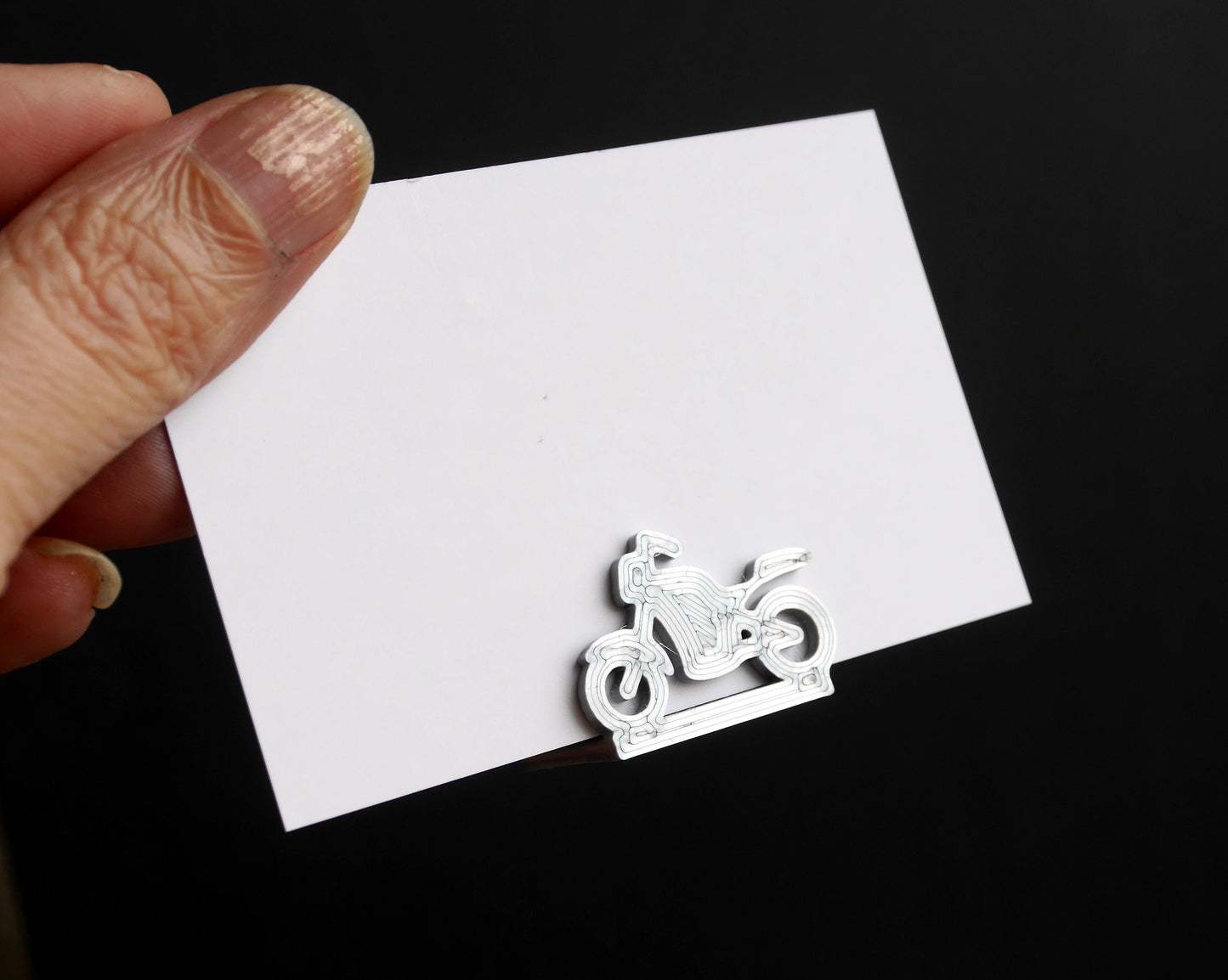 Motor Bike Shape Wedding Name Stands