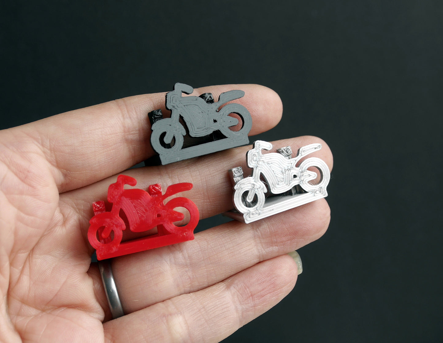 Motor Bike Shape Wedding Name Stands