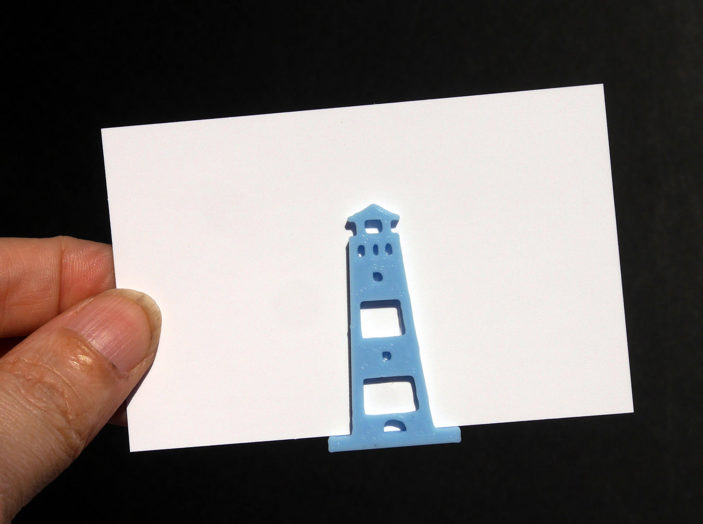 Beach Theme Lighthouse Shaped Event Name Card Stands