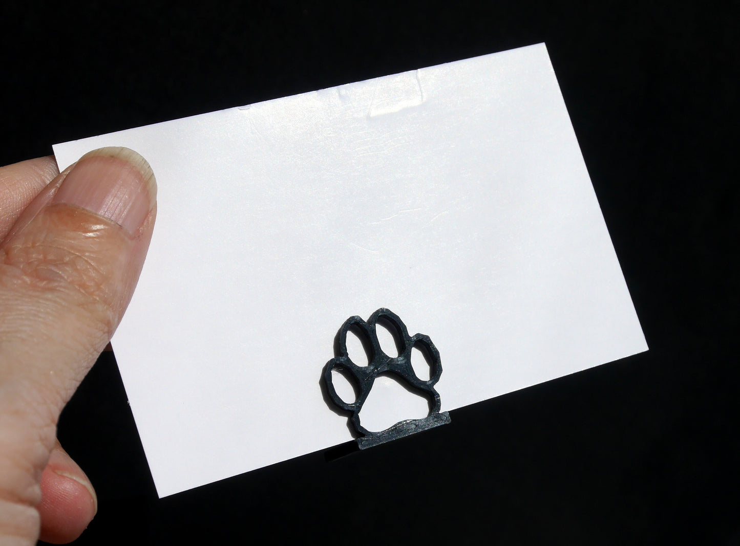 Dog Paw Print Shaped Wedding Event Name Card Stands