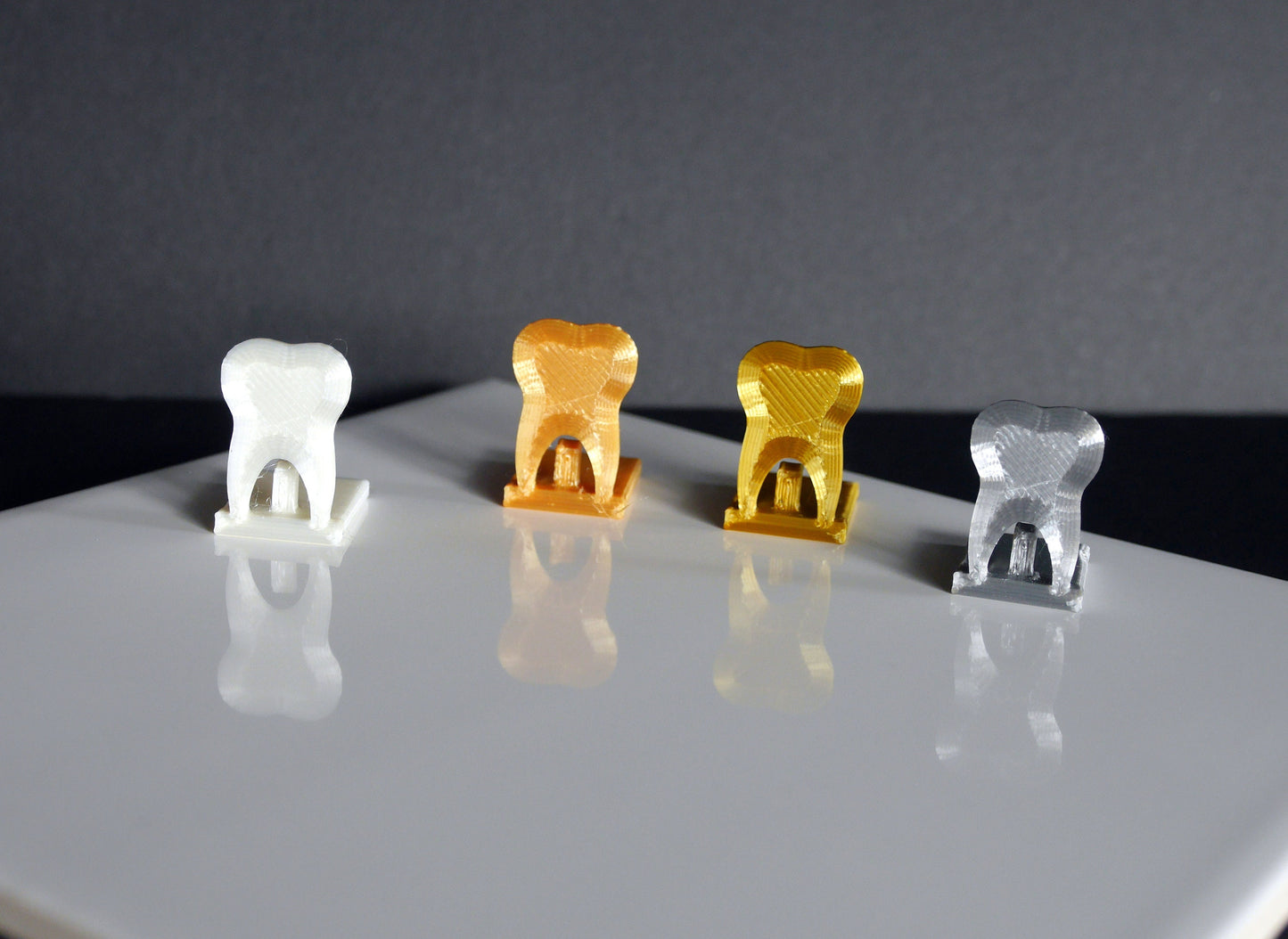 Tooth Shaped Wedding Name Stands